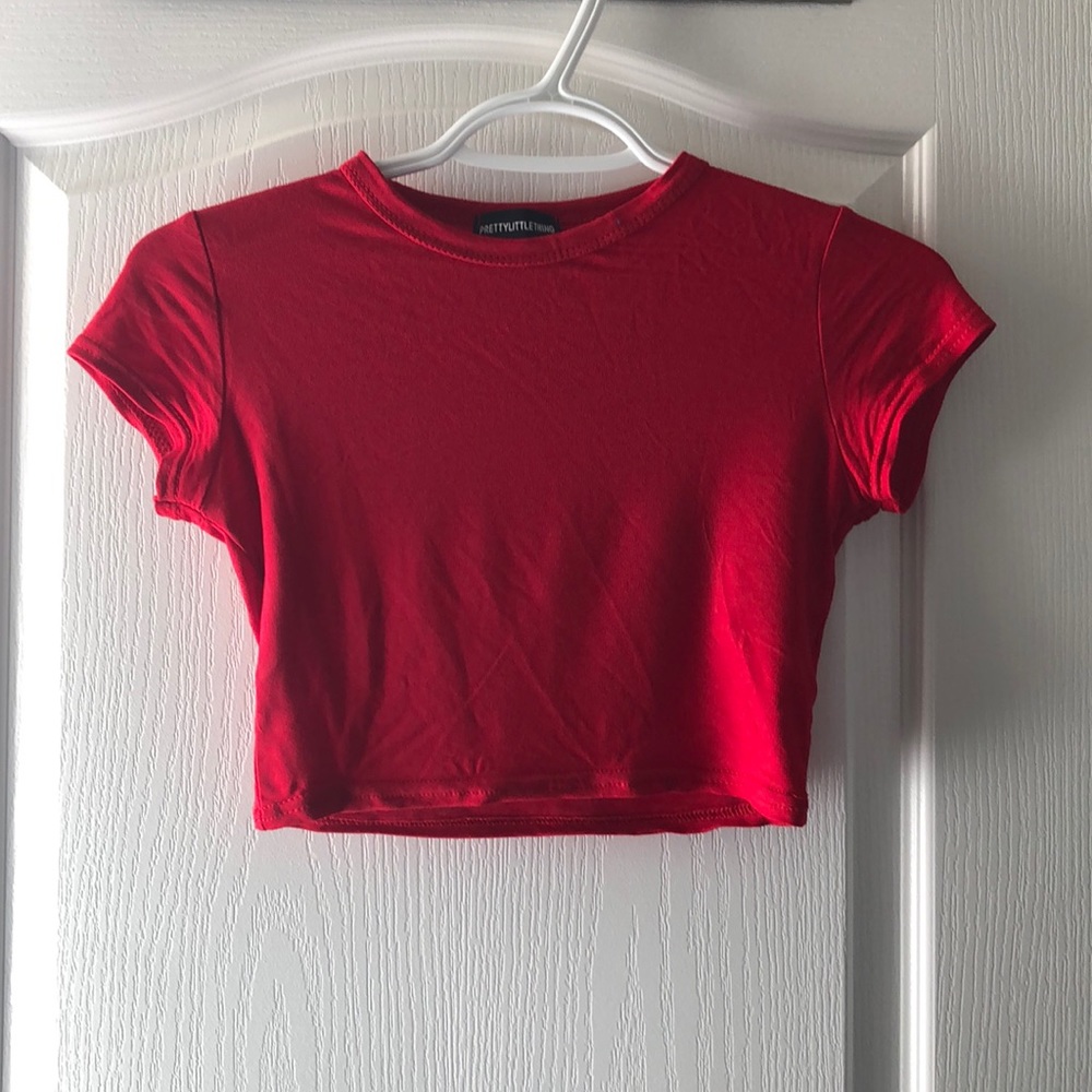 PrettyLittleThing cropped shirt